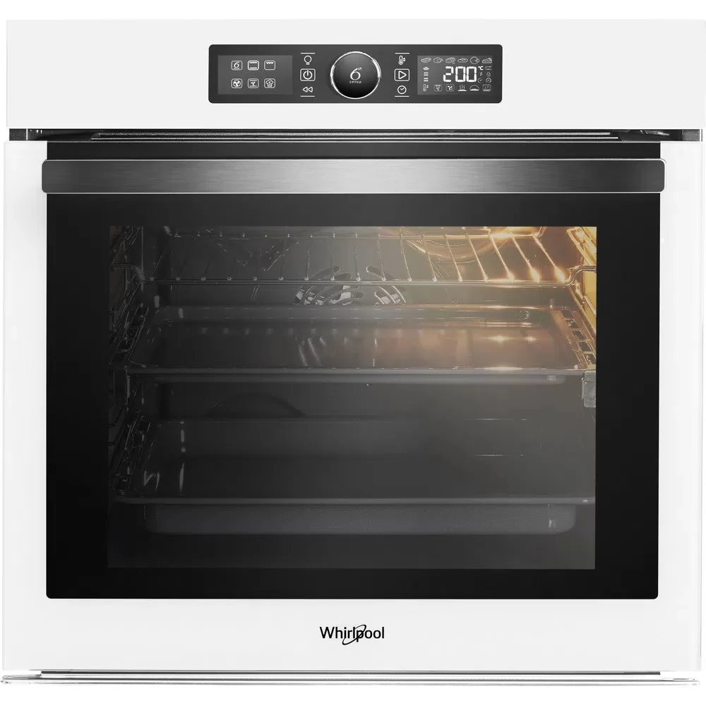 Духовой шкаф Whirlpool AKZ9 6230 WH (73 л / до 250 °C / Белый, стекло / катализ / Гриль / Телескоп. напр. / сенсорный экран / SoftClosing / A+)-0