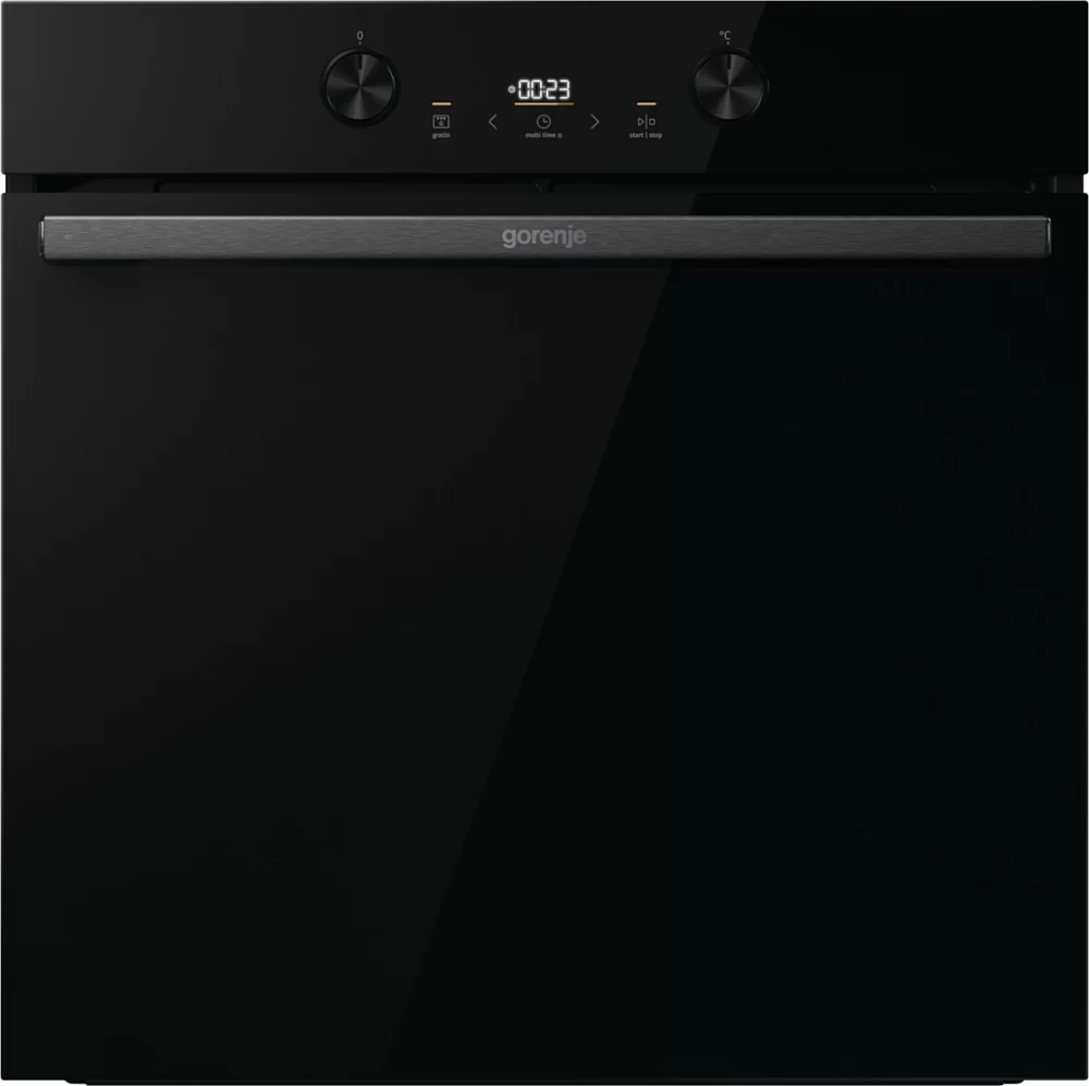 Духовой шкаф Gorenje BOS6737E20FBG (G400 / 77 л / до 300 °C / Чёрный, стекло / AquaClean / телескоп. напр. (x2) / А / IconLED / GentleClose)-0