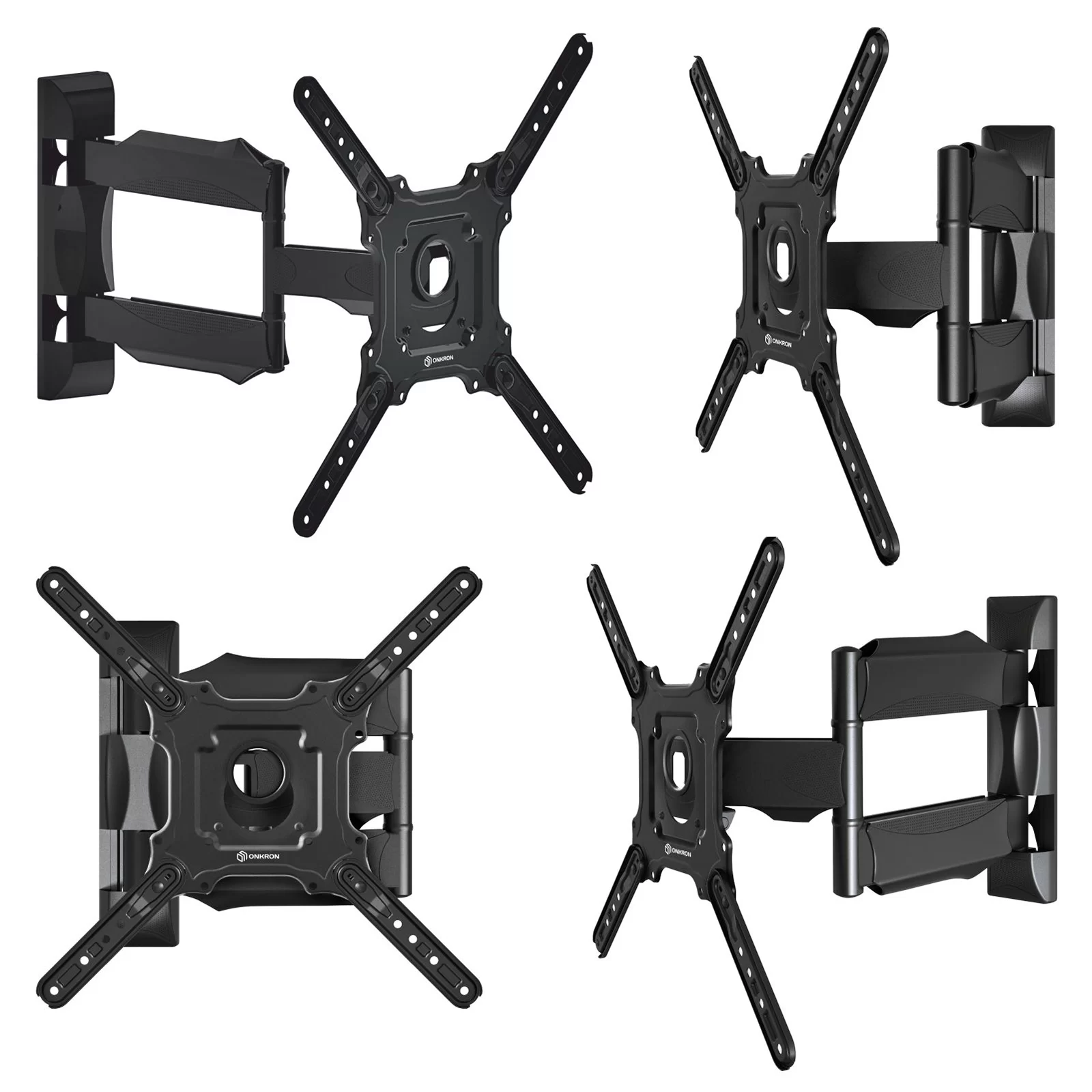 Кронштейн для ТВ ONKRON M4 чёрный, для 32"-65", наклон 8°, поворот 180°, нагрузка до 35 кг, расстояние до стены 55-500 мм-0