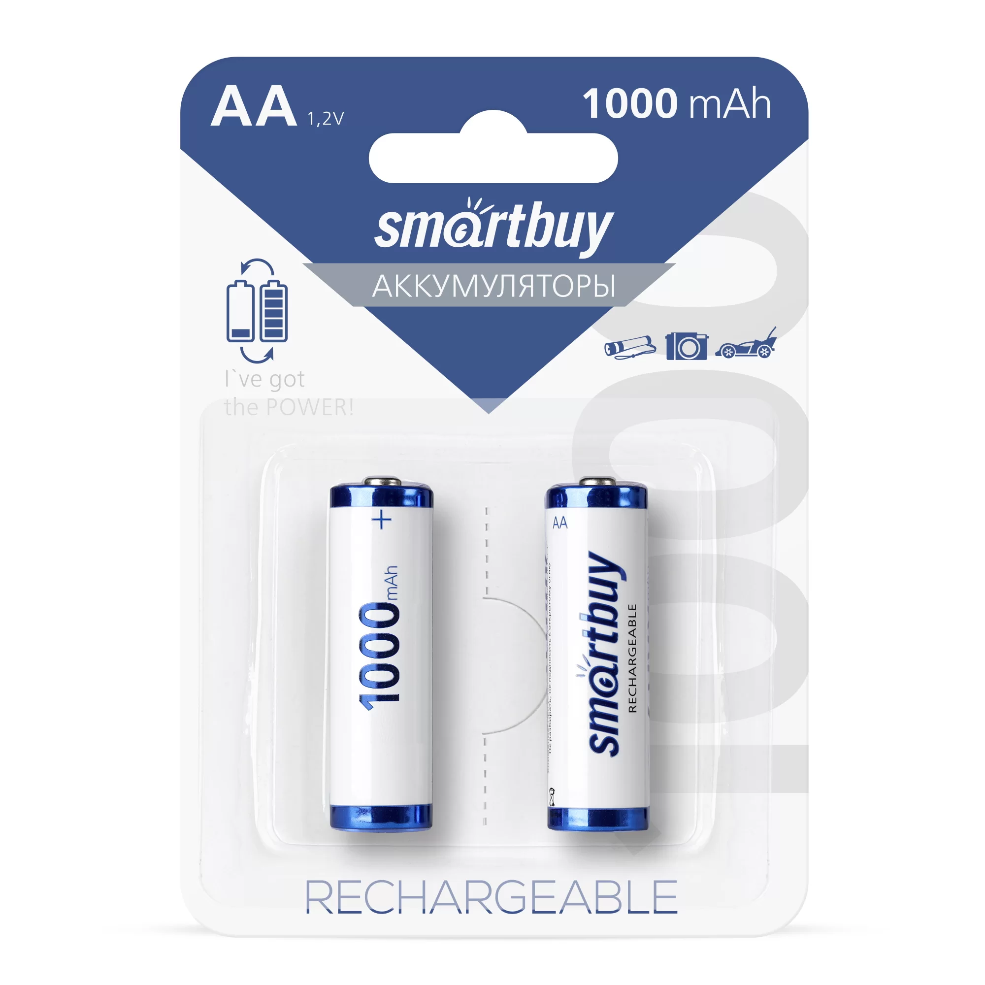 Аккумулятор BL2 R6 1000mAh Smartbuy BL-2 (аккум-р 1.2В) SBBR-2A02BL1000-0