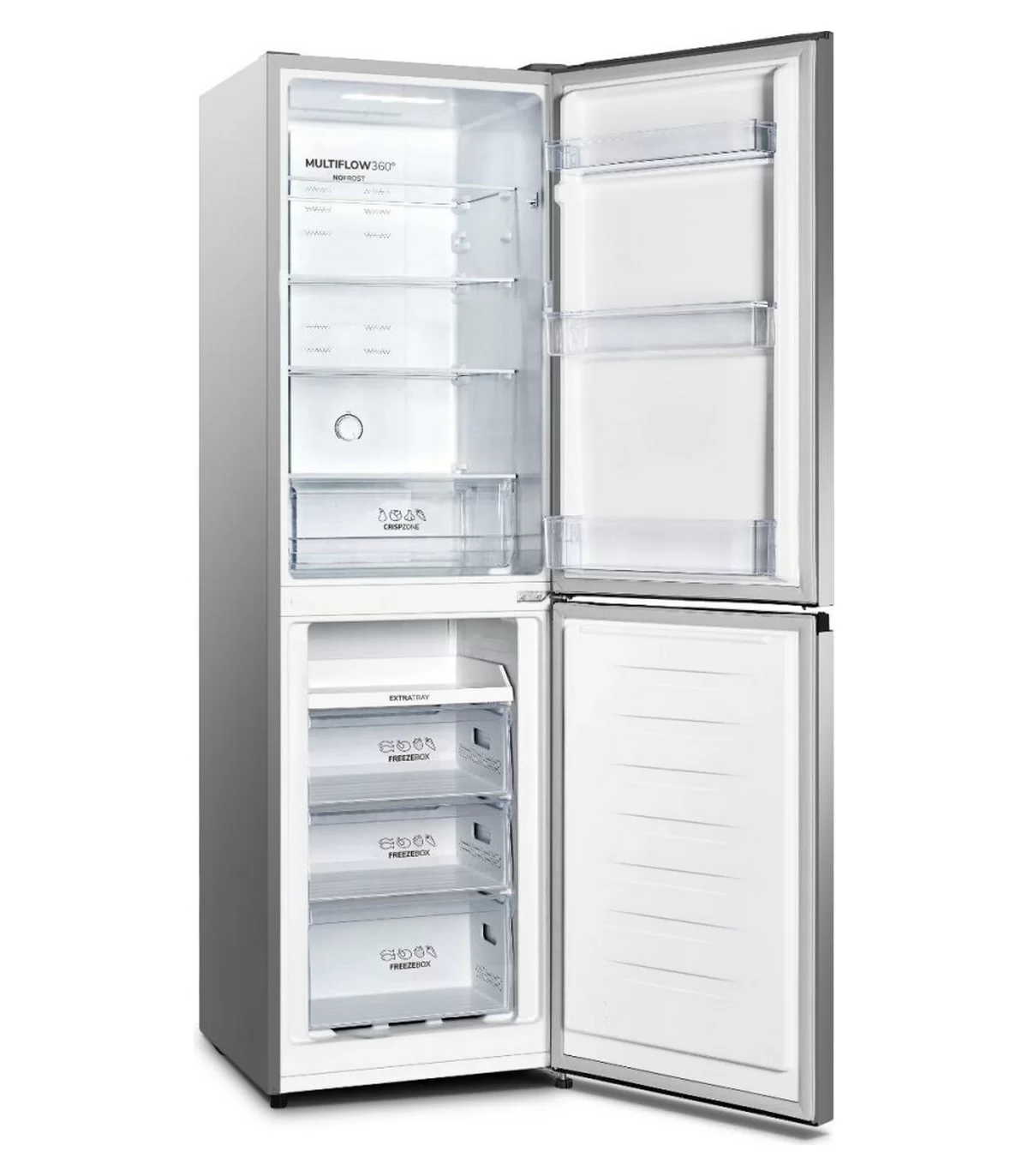 Холодильник Gorenje NRK418ECS4 (Essential / Объем - 256 л / Высота - 182.4см / Ширина - 55 см / A++ / Серебристый / NoFrostPlus)-0