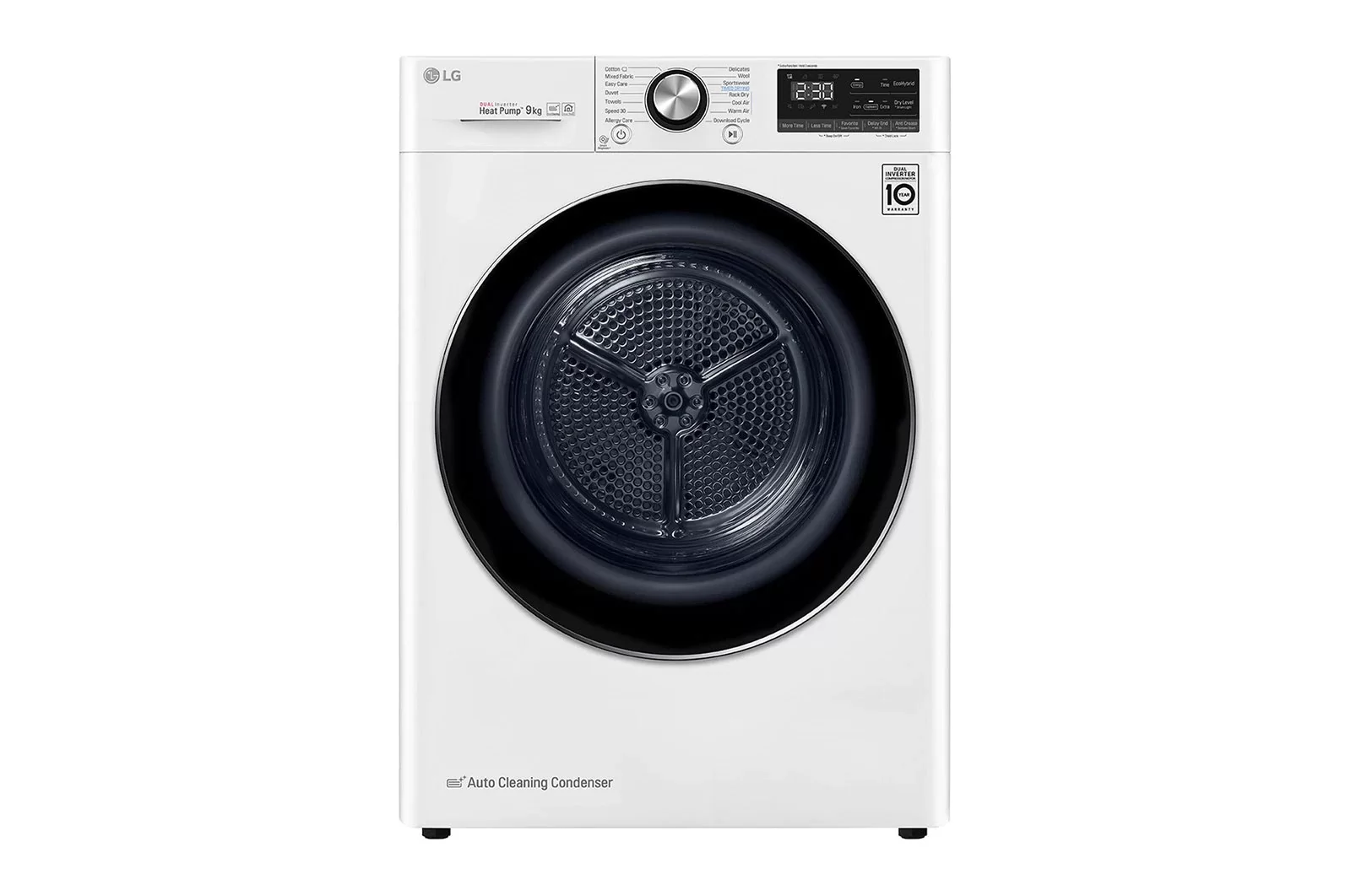 Сушильная машина с тепловым насосом LG RC90V9AV2Q (69см / 9кг / Конденсационная)-0
