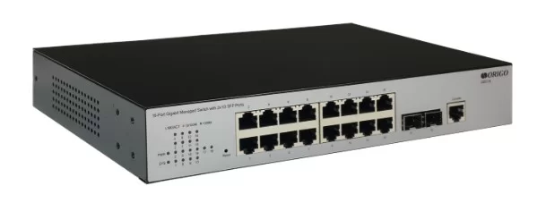 Коммутатор ORIGO OS3118/A2A Управляемый L2 коммутатор 16x1000Base-T, 2x1000Base-X SFP-0