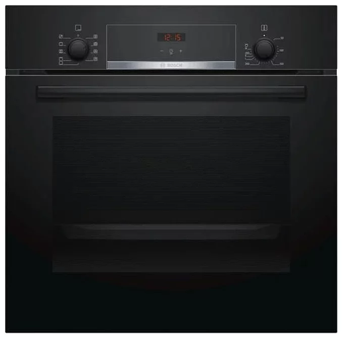 Духовой шкаф Bosch HBA534EB0 (Serie4 / 71 л / до 275 °C / Чёрное стекло / Гриль / съемные направляющие / EcoClean (задняя стенка) / A)-0