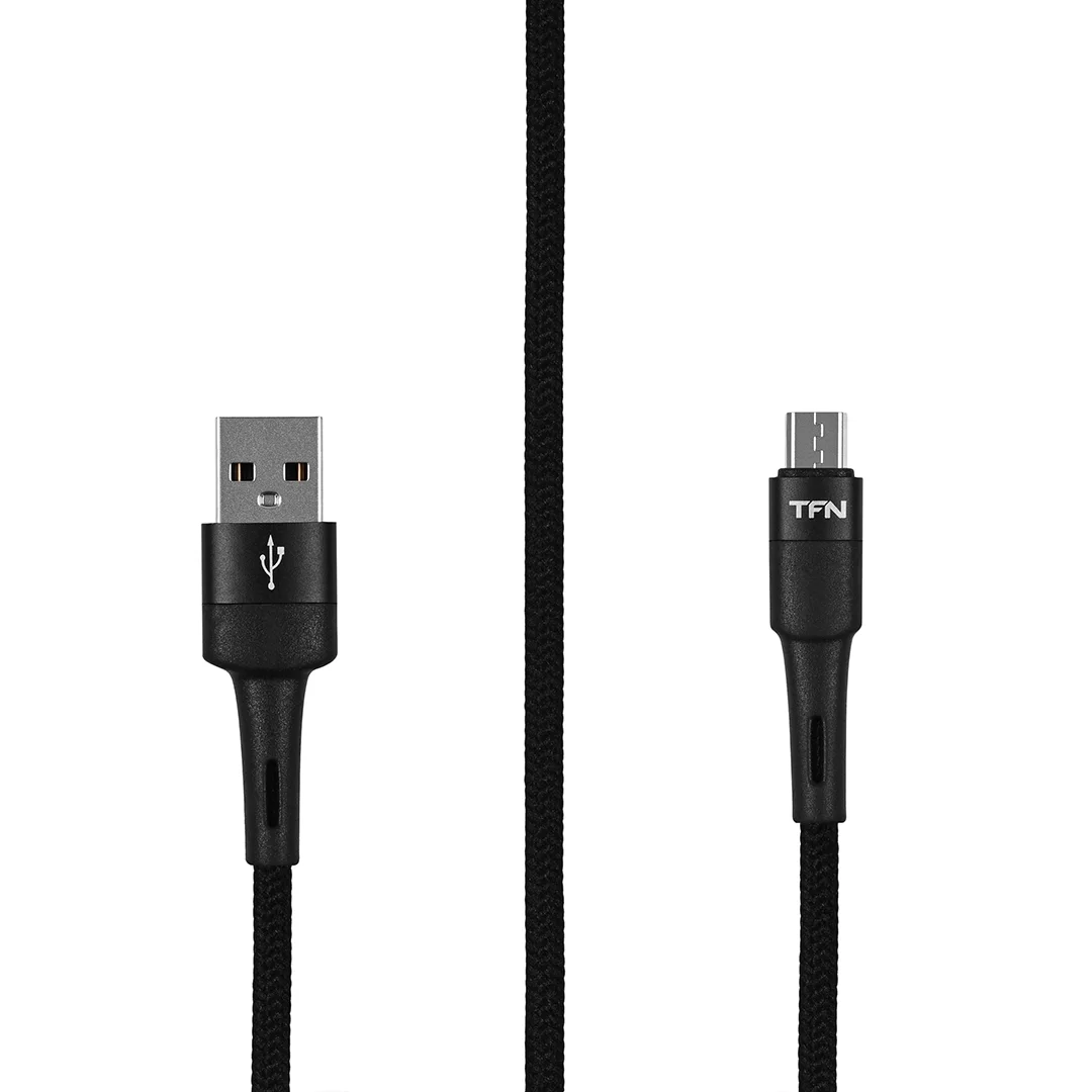Кабель TFN ENVY micro-USB - USB, 1.2м, Черный-0