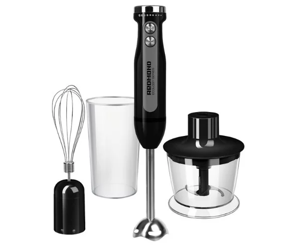 Блендер Redmond RHB-2998 (1200 Вт/ турборежим/ венчик, измельчитель, стакан)-0