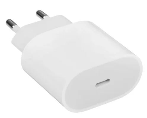 Сетевое зарядное устройство Apple Type-C, (20W/быстрая зарядка), Белое-0