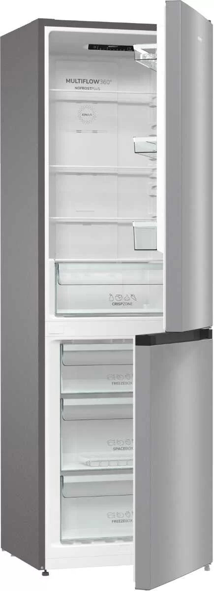 Холодильник Gorenje NRK6191ES4 (Essential / Объем - 302 л / Высота - 185см / A+ / Серебристый / No Frost)-0