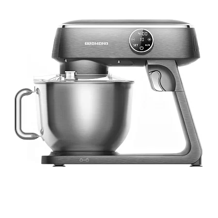 Миксер планетарный Редмонд FM602 (2000 Вт / 6 л / скоростей 10 / насадок 3 / сенсорное управление / металл)-0