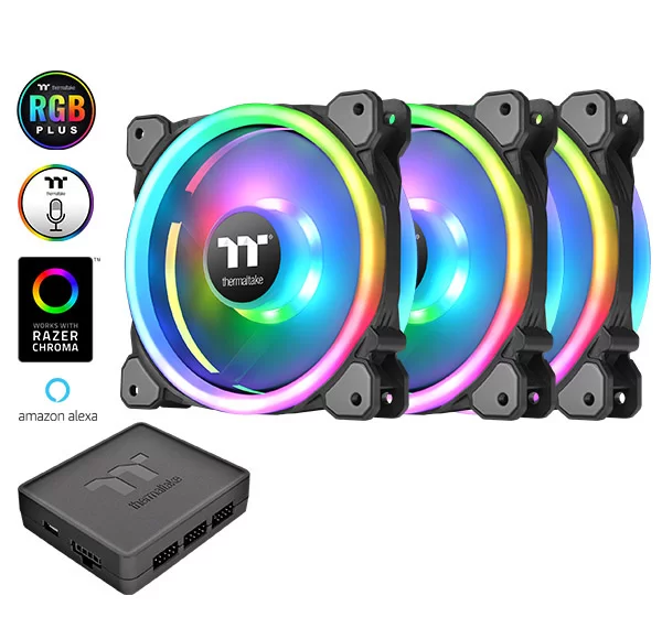 Комплект кулеров для корпуса Thermaltake Riing Trio 12 LED RGB Radiator Fan TT Premium Edition 3 Pack (CL-F072-PL12SW-A)-0