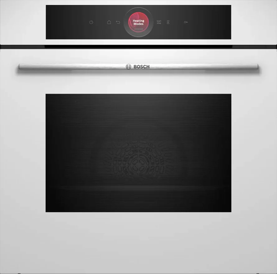 Духовой шкаф Bosch HBG7341W1 (Serie8 / 71 л / до 300 °C / Белое стекло / Гриль / Катализ / Home Connect / SoftClose / A+)-0