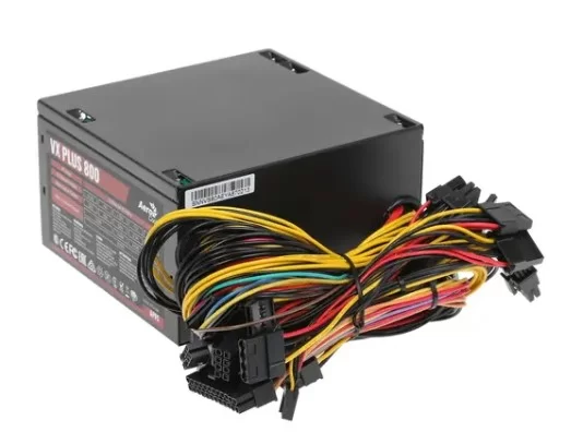 Блок питания AeroCool 800W VX PLUS-800W APFC,20+4pin,4+4pinCPU, 6 SATA, 4х 6+2 pin PCI-E /VX-800 PLUS/-0