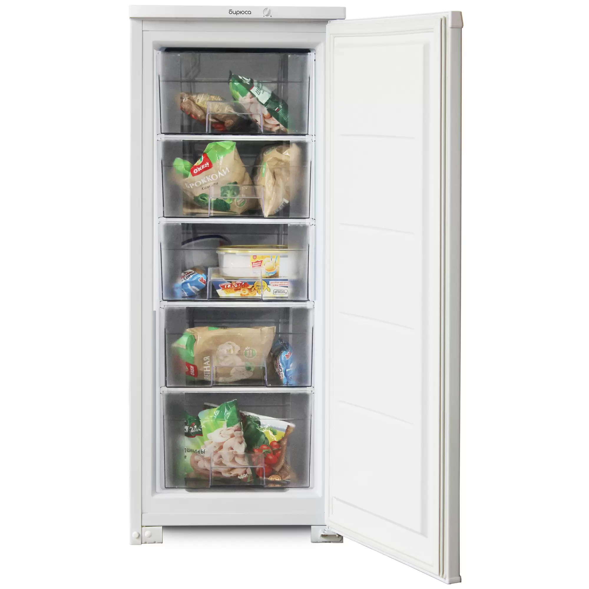 Морозильная камера Бирюса 114 (Объем - 130 л / Высота - 122,5 см / Ширина - 48 см / A / Белый / статическая система)-0