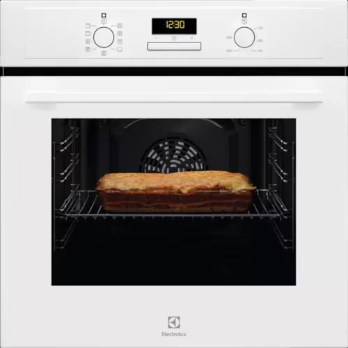 Духовой шкаф Electrolux EOF3H40BW (SurroundCook 600 / 65 л / до 275°C / Белый, стекло+эмаль / AquaClean / боковые. напр.)-0