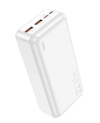Портативная батарея Hoco J101B (Smart charge/ LED индикатор) 30000мАч, белая-0