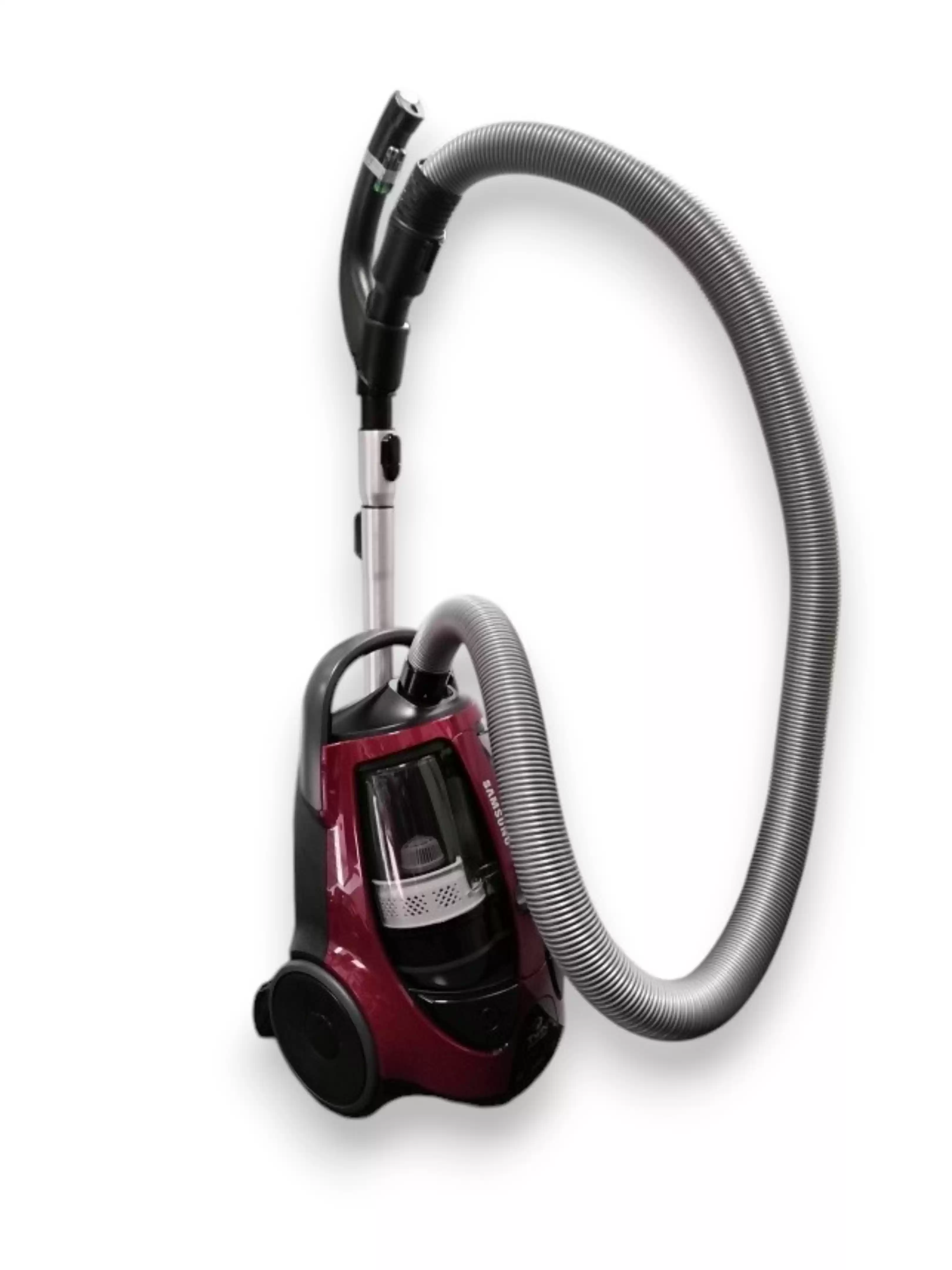 Пылесос Samsung VCC885FH3P (2200/430 Вт, контейнер 2л, бордовый, турбощётка)-1