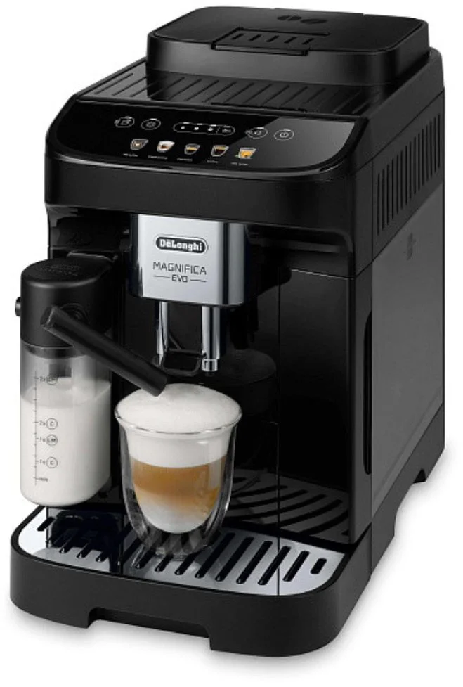 Кофемашина DeLonghi Magnifica Evo ECAM290.61.B (кофе зерновой, молотый/ 1450 Вт/ 1.8 л/ автоматический капучинатор/ 4 напитка)-1