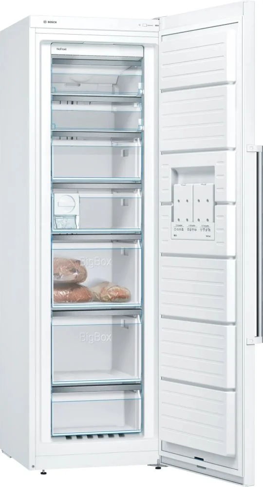 Морозильная камера Bosch GSN51AWDV (Serie6 / Объем - 290 л / Высота - 161 см / A+ / Белый / IceTwister / Fresh Sense / NoFrost / однодверный)-0