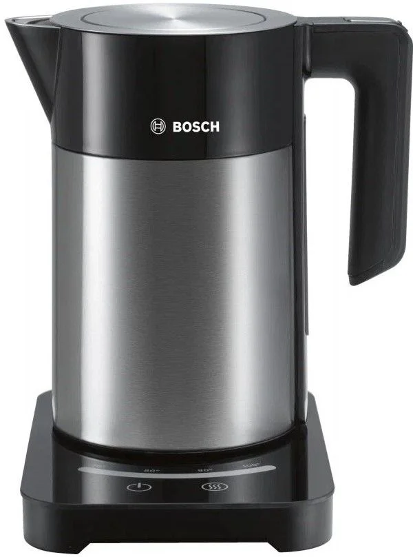Чайник Bosch TWK7203 (2200Вт / 1,7л / металл / черный / контроль температуры)-0