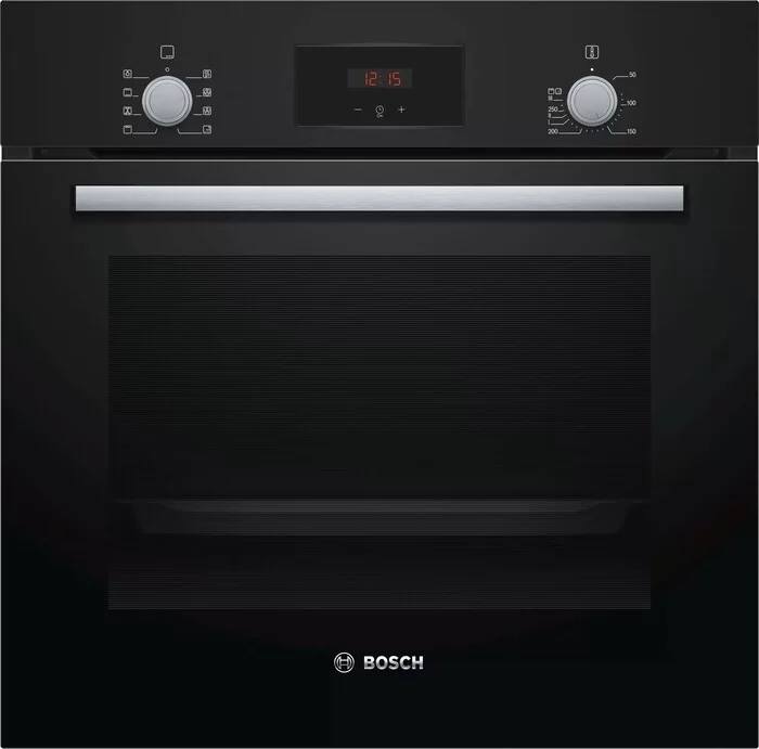 Духовой шкаф Bosch HBF153BB0 (Serie2 / 66 л / до 275°C / Чёрный / Гриль / телескоп. напр.(x1) / EcoClean / A)-0