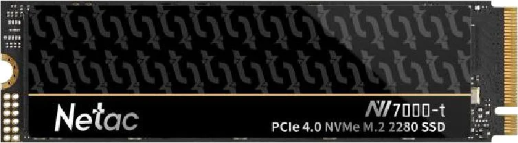 Жесткий диск SSD M.2 2 ТБ Netac NV7000-t NVMe PCI-E 4.0 x4, TLC, R7300/W6700 МБ/с, 2280, 1280 TBW (NT01NV7000t-2T0-E4X)-0