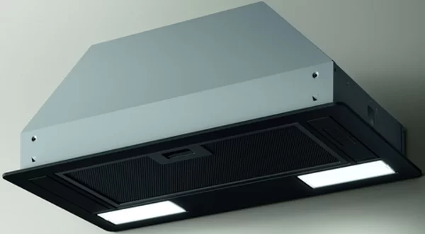 Вытяжка полновстраиваемая JETAIR VIERA LUX BL/A/52 (550 м³/ч / 81 Вт / LED освещение 2x3 Вт/ ширина - 53.5 см / Чёрный)-0