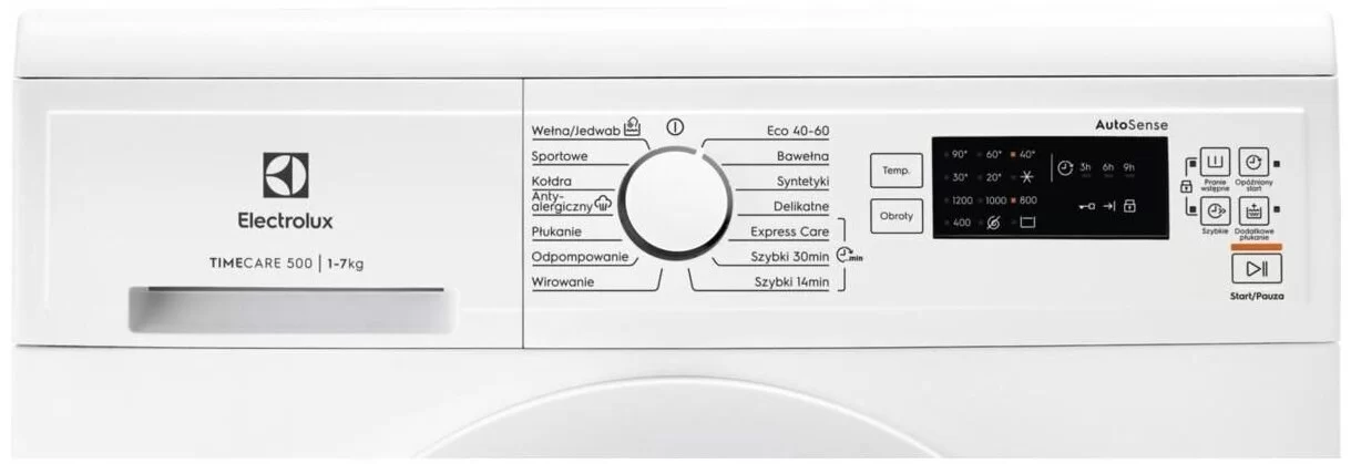 Стиральная машина Electrolux EW2FN527WP (TimeCare 500 / 54-56,8см / 7кг / 1200об / пар / AutoSense / Anti-Allergy / А+++)-1