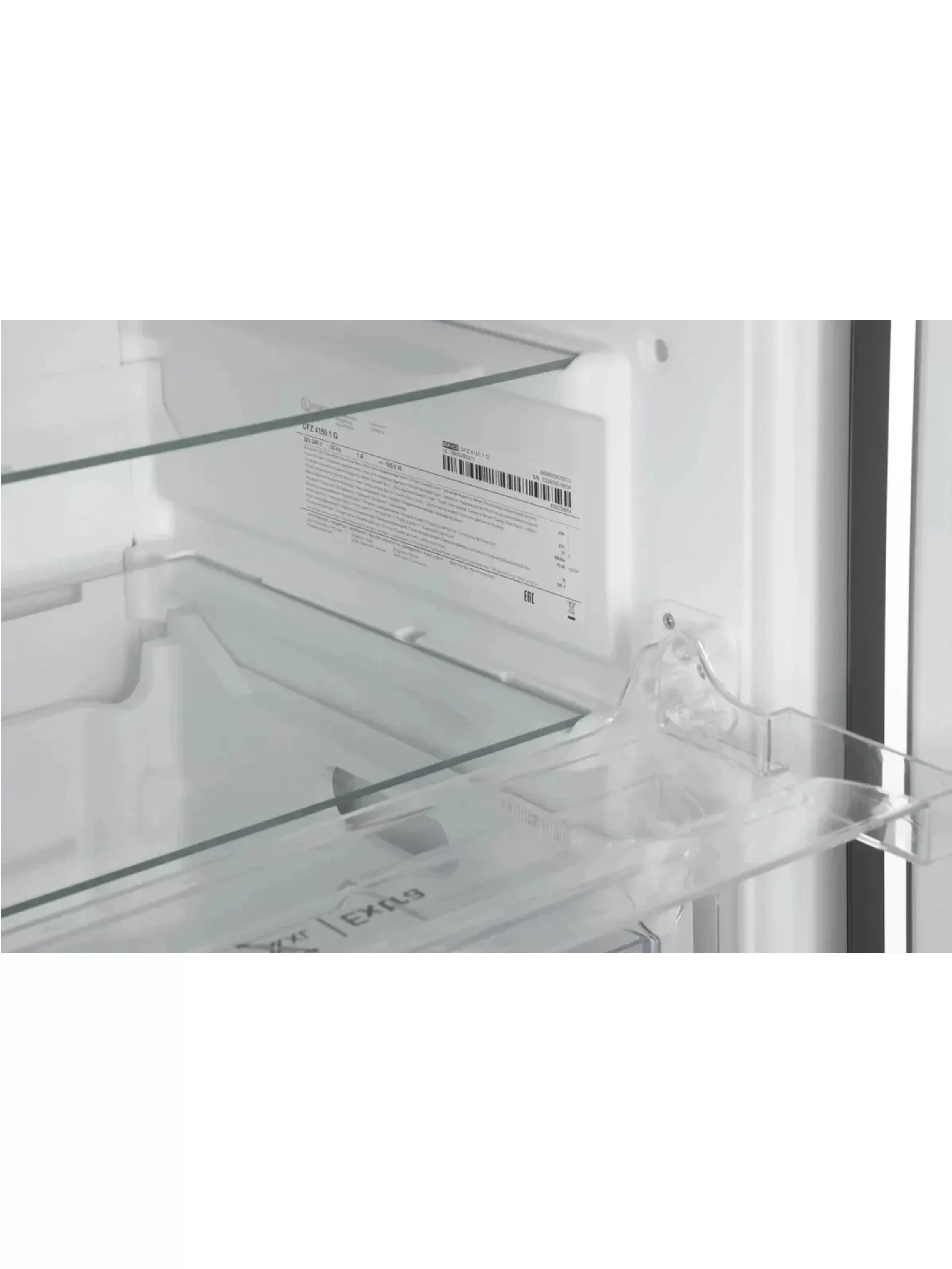 Морозильная камера Indesit DFZ 4150.1 G (Объем - 204 л / Высота - 150 см / B / Серебристый / NoFrost)-7