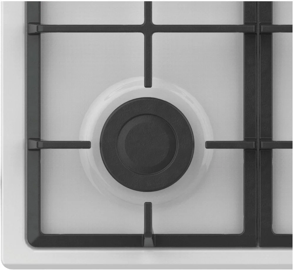 Поверхность газовая Candy CHG6LW (Smart / Белый / Сталь / Чугун)-3