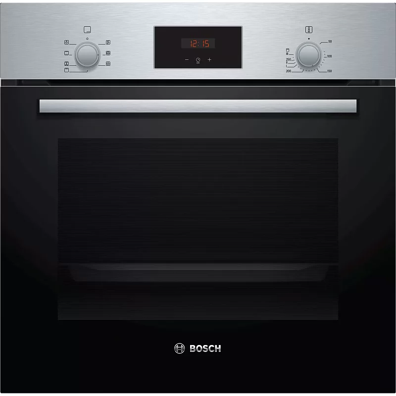 Духовой шкаф Bosch HBF113BR1S (Serie2 / 66 л / до 270 °C / Нерж сталь / Гриль / съемные направляющие / A)-2