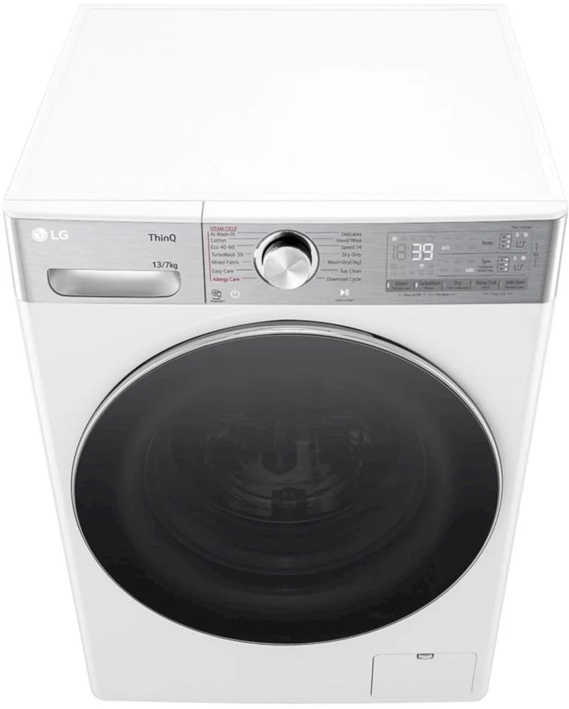 Стирально-сушильная машина LG F4DR913P3WA (61.5см /13кг/7кг/ 1400об / пар / AI DD / TurboWash™360 / Wi-Fi / Inverter Direct Drive / A+++)-8