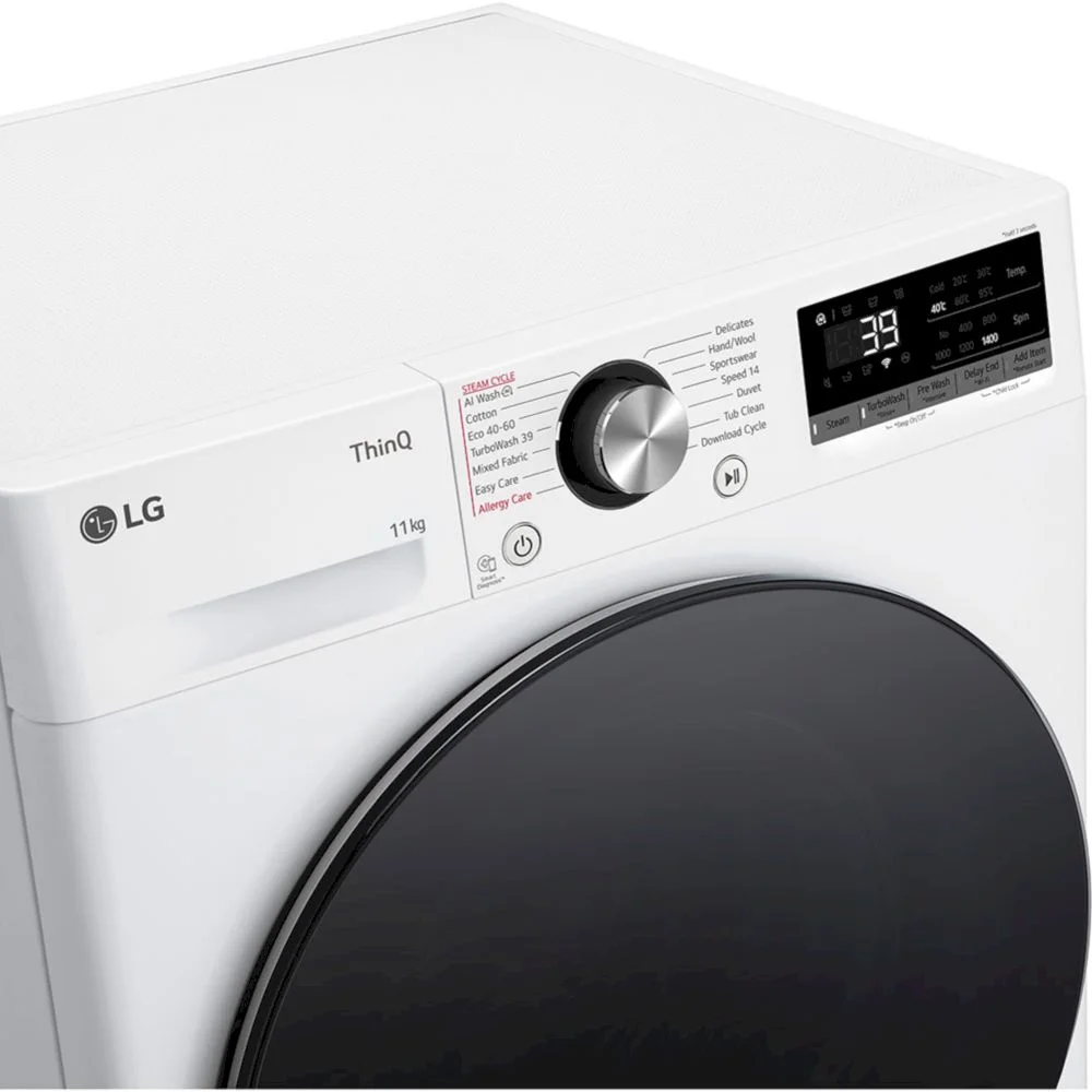 Стиральная машина LG F4WR711S2W (56,5см / 11кг / 1400об / пар / AI DD / Steam / ThinQ(Wi-Fi) / Inverter Direct Drive / A+++)-2