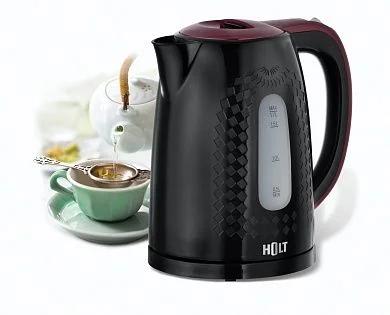 Чайник HOLT HT-KT-013 (2200Вт / 1,7л / пластик / черный)-0
