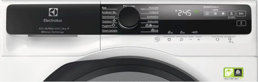 Сушильная машина с тепловым насосом Electrolux EW8D585UCE (UltraCare 800 / 63,8см / 8кг / 3DSense / SmartSelect / MixCare / Wi-Fi / А+++)-1