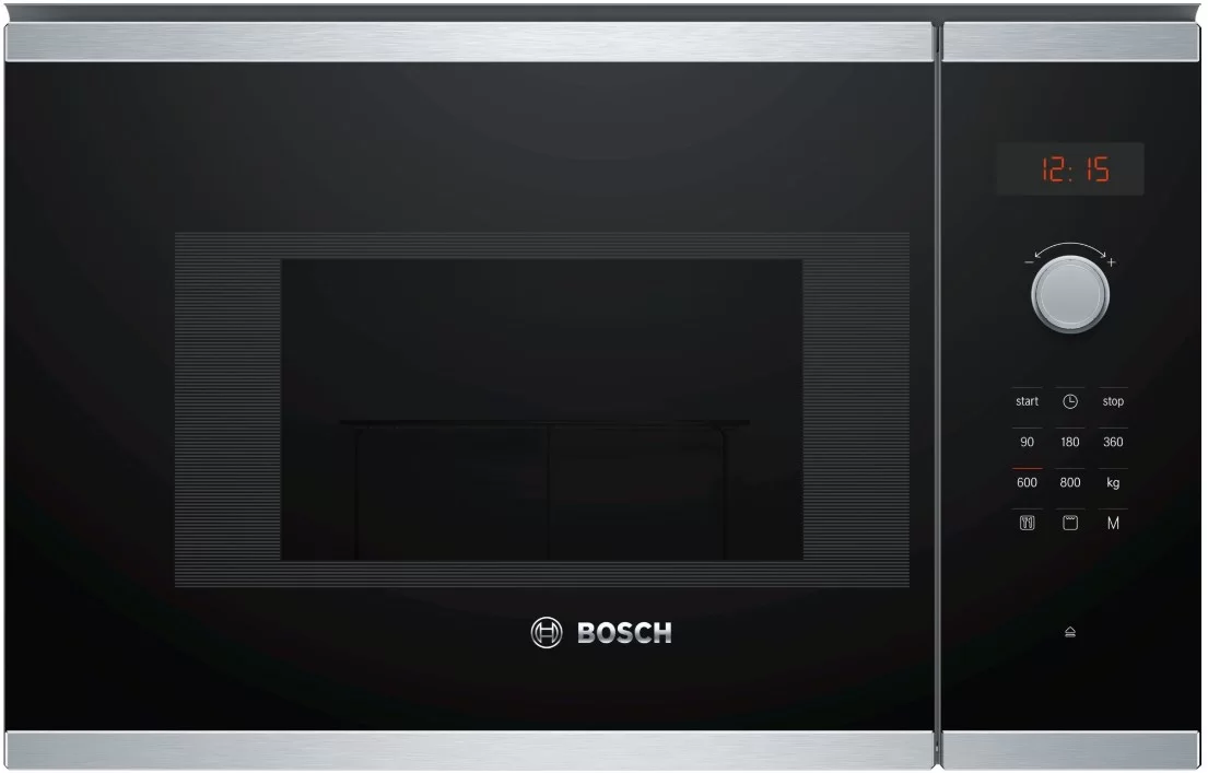 Микроволновая печь встраиваемая Bosch BEL523MS0 (Serie4 / черный/нерж / 20л / ширина - 59,4 см / 800Вт / AutoPilot8)-0