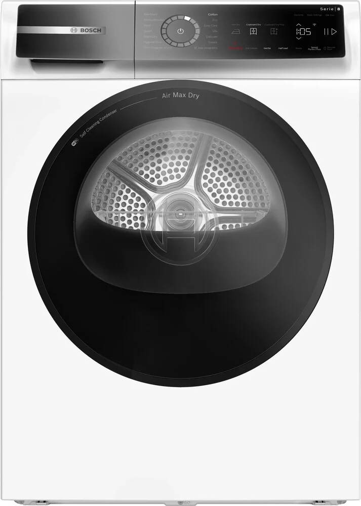 Сушильная машина с тепловым насосом Bosch WRB247D0SN (Serie8 / 62,7-67,5см / 9кг / AutoDry / Smart Dry / Iron Assist / Home Connect / А+++)-0