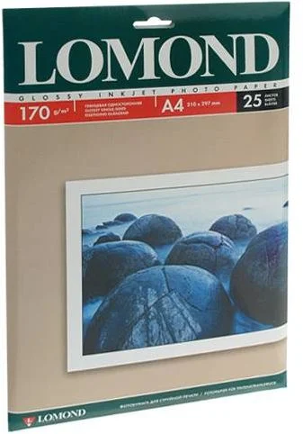 Бумага глянцевая A4 Lomond 180г/м2, 50лист. (0102169)-0