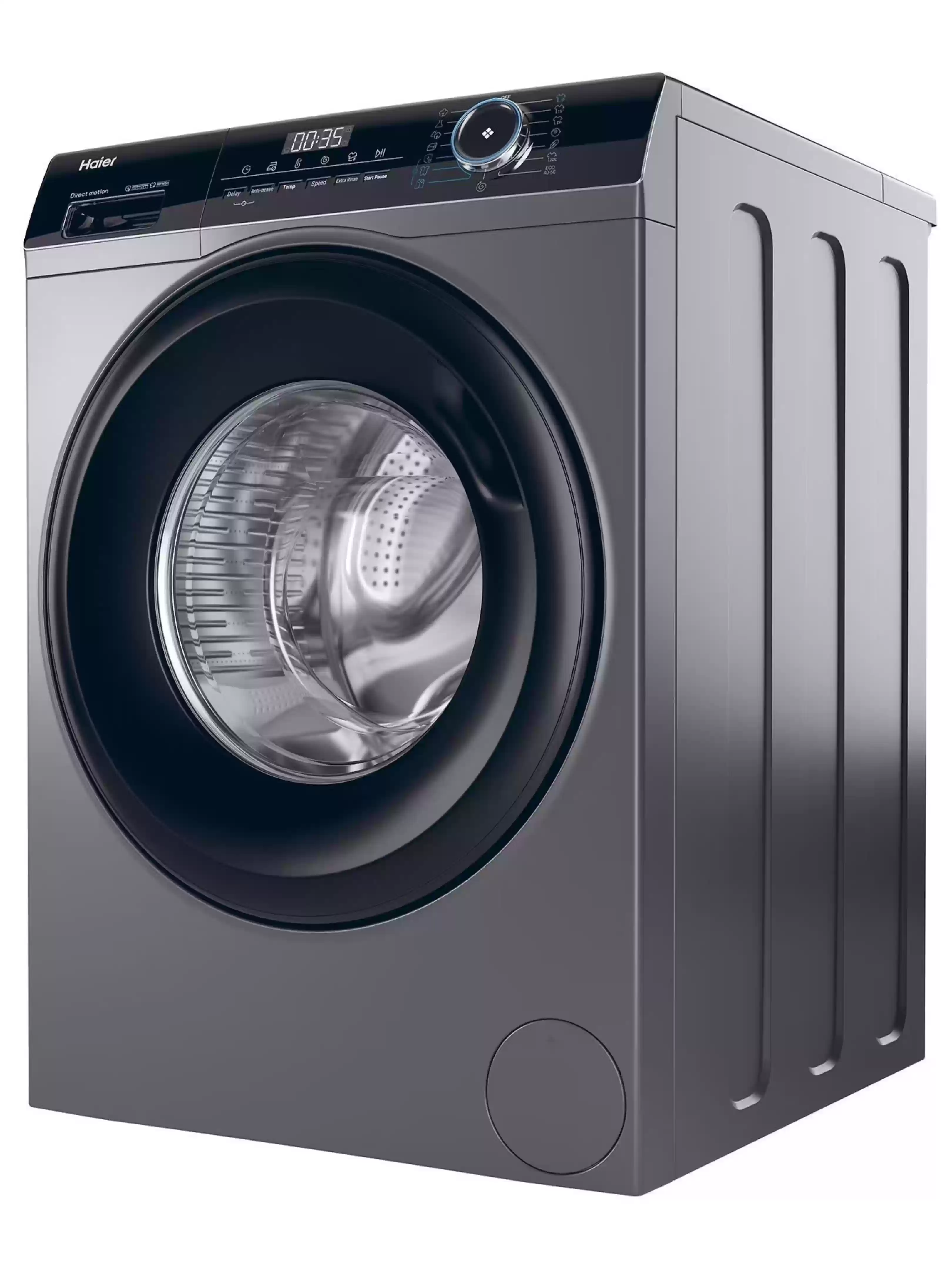 Стиральная машина Haier HW80-B14939S8 (I-Pro Serie3 / 62 см / 8кг / 1400об / пар / Direct Motion / A+++ / Антрацит)-3