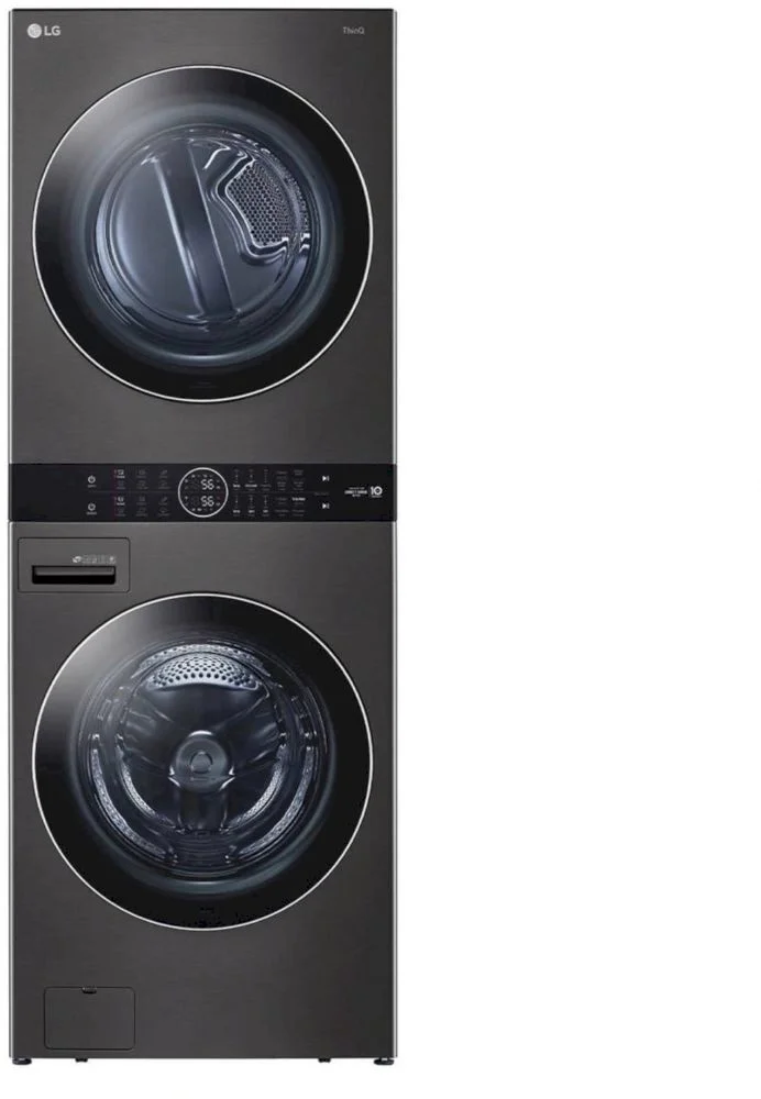 Стирально-сушильная машина LG WT1310YJ (WashTower / 77см / 13/10кг / 1400об / пар / AI DD / TurboWash™360 / Wi-Fi / Inverter DD / A+++ / Чёрная)-0