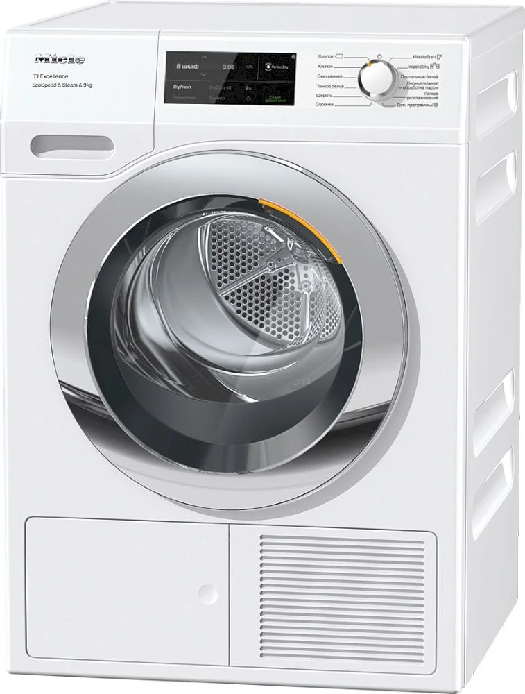 Сушильная машина с тепловым насосом Miele TEL795 WP EcoSpeed&Steam (T1 / 63,6см / 9кг / EcoDry / FragranceDos / PerfectDry / AddLoad / Miele@home)-0