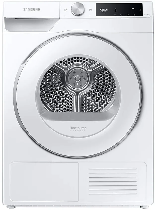 Сушильная машина с тепловым насосом Samsung DV80T6220HE/S7 (DV6000T / 60 см / 8кг / Hygiene Care / Wrinkle Prevent / AI Control / Wi-Fi)-0