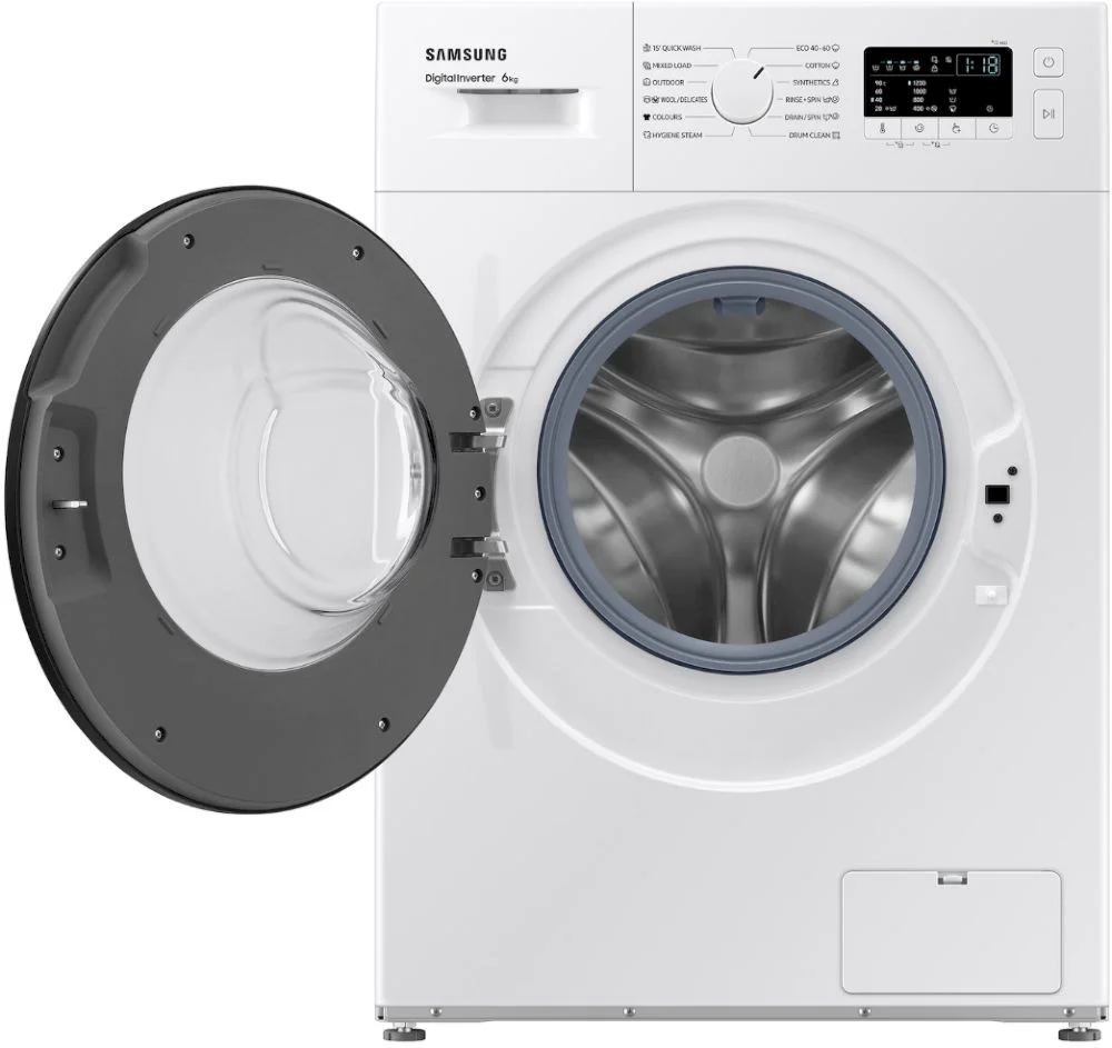 Стиральная машина Samsung WW60A3120BE/LE (40см / 6кг / 1200об / пар / Drum Clean / мотор - Digital Inverter)-3