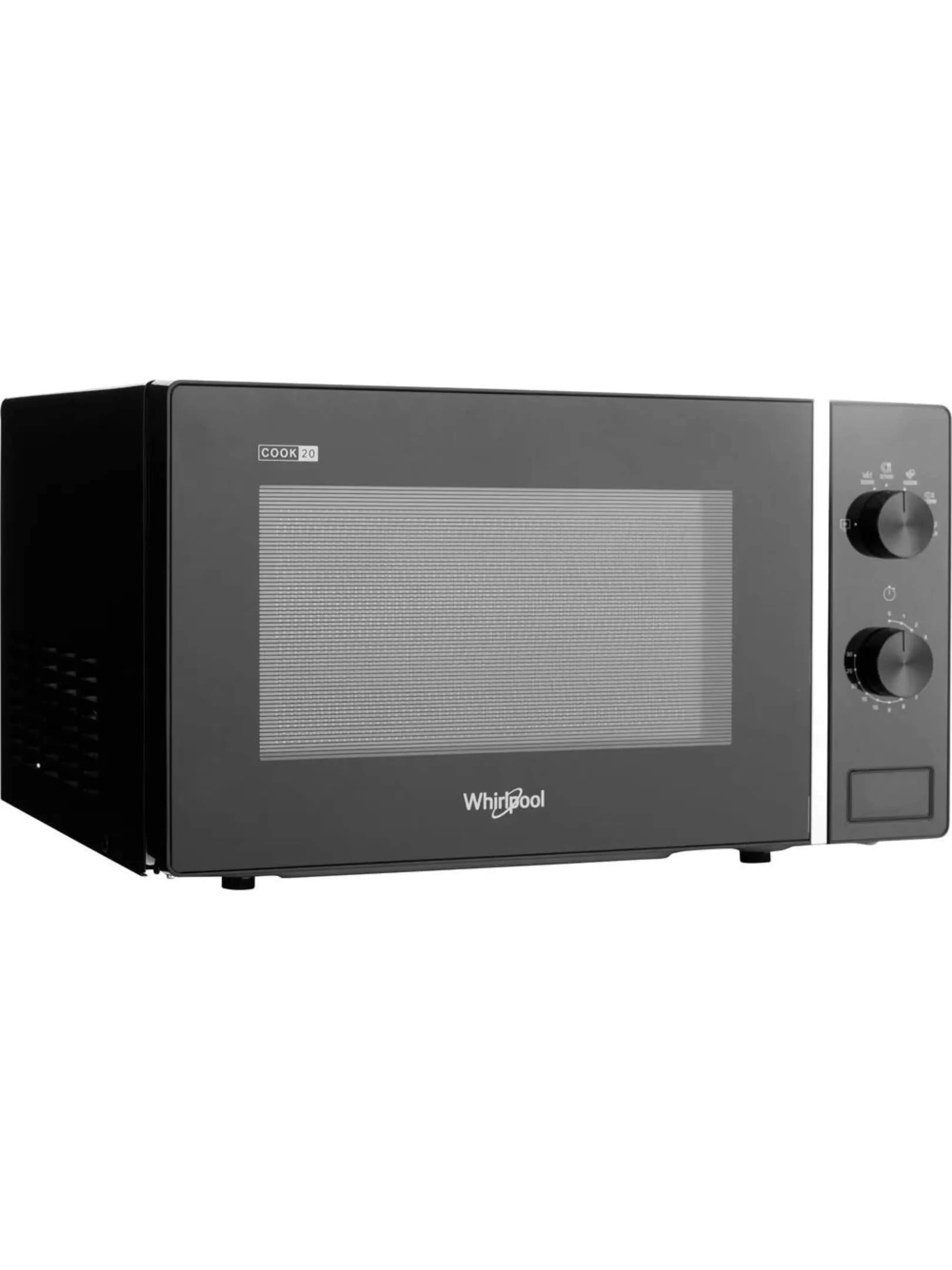 Микроволновая печь Whirlpool MWP 101 B (20 л, 700 Вт, переключатели поворотный механизм, черный)-2