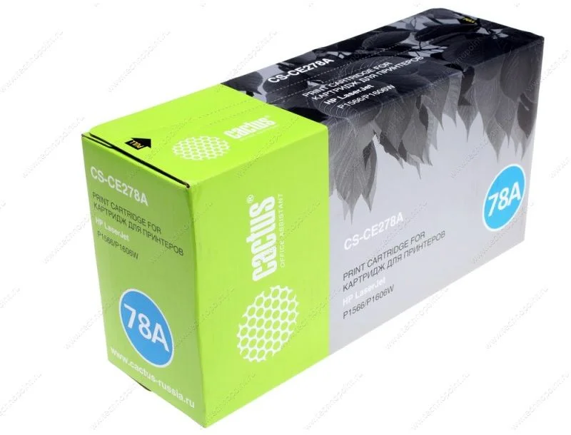Картридж HP CE278A/Canon 728 к HP LJ P1606dn CS-CE278AS/CE278S 2,1К Cactus-0
