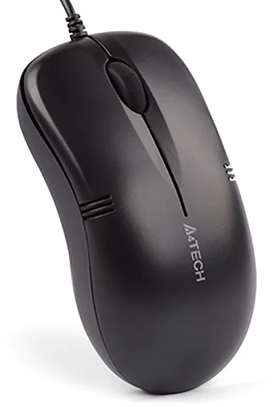 Мышь A4Tech OP-560NU, оптическая (1200dpi), проводная,  USB, черная-0