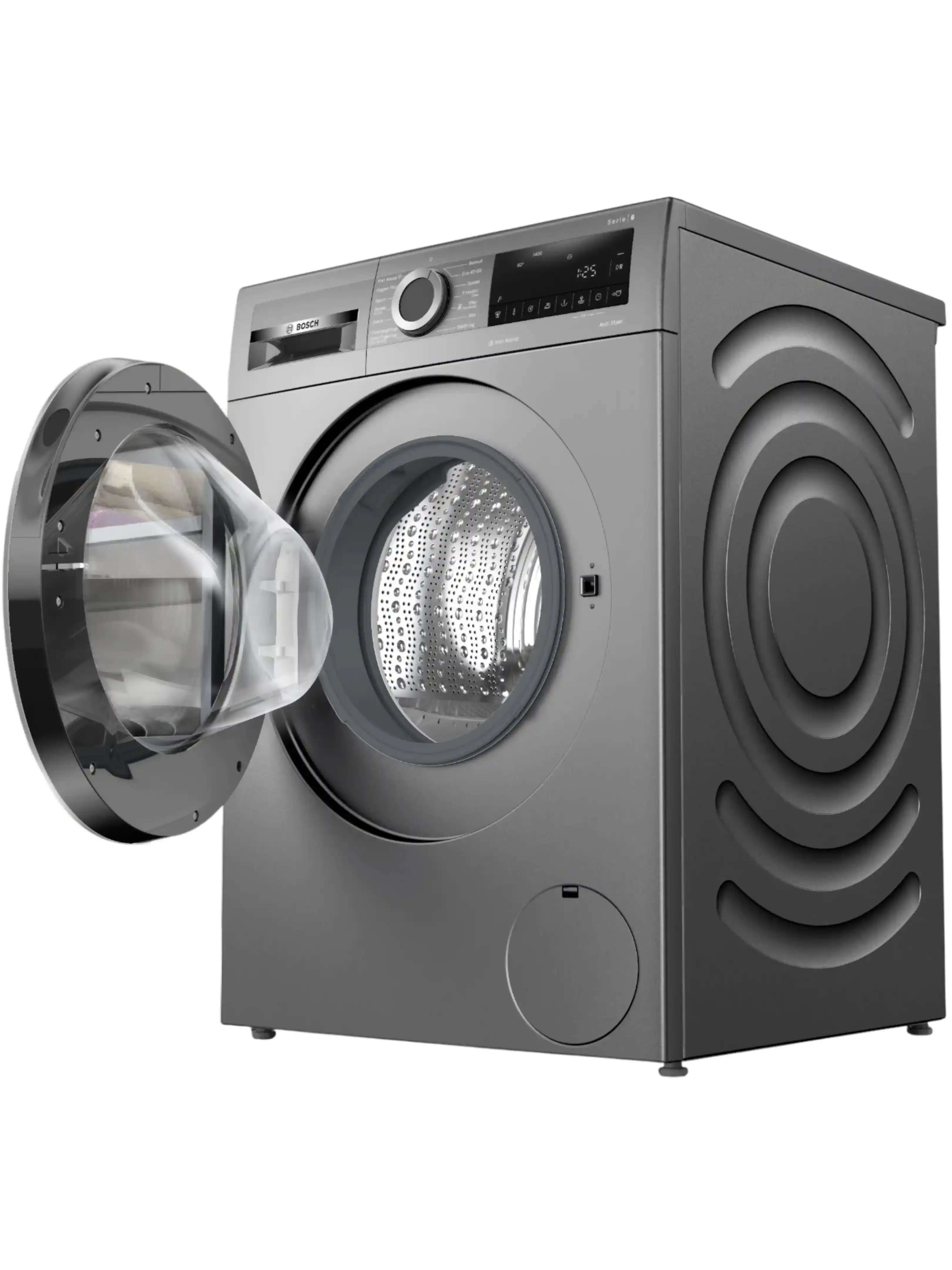 Стиральная машина Bosch WGG244ZSSN (Serie6 / 58,8-63,2см / 9кг / 1400об / SpeedPerfect / IronAssist / EcoSilence Drive / PreSoaking / A+++ / Серый)-2