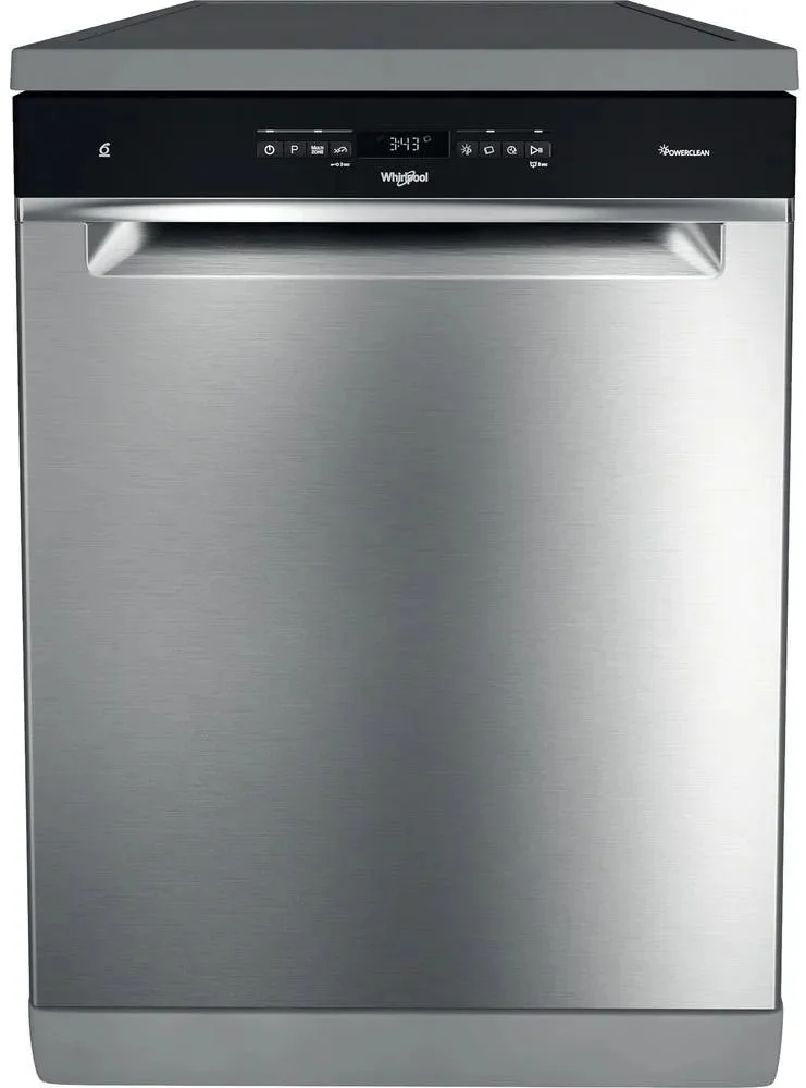 Машина посудомоечная отдельностоящая 60 см Whirlpool WFO 3T133 PF X (14 комплектов / 3 полки / Расход воды - 9,5 л / PowerClean / A+++ / Нерж.сталь)-0