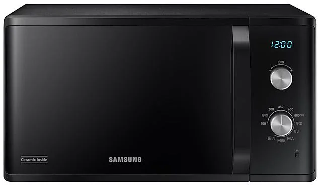 Микроволновая печь Samsung MG23K3614AK (23 л, 800 Вт, переключатели поворотный механизм, гриль, дисплей, черный)-0