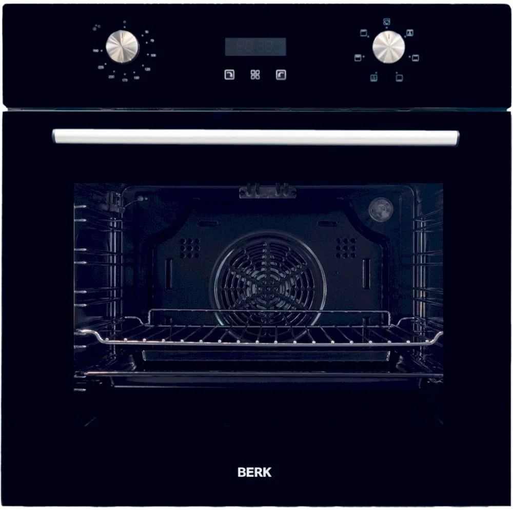 Духовой шкаф Berk BO 664MT G BL/YK (до 250 °C / Чёрное стекло / съемные направляющие / А)-0