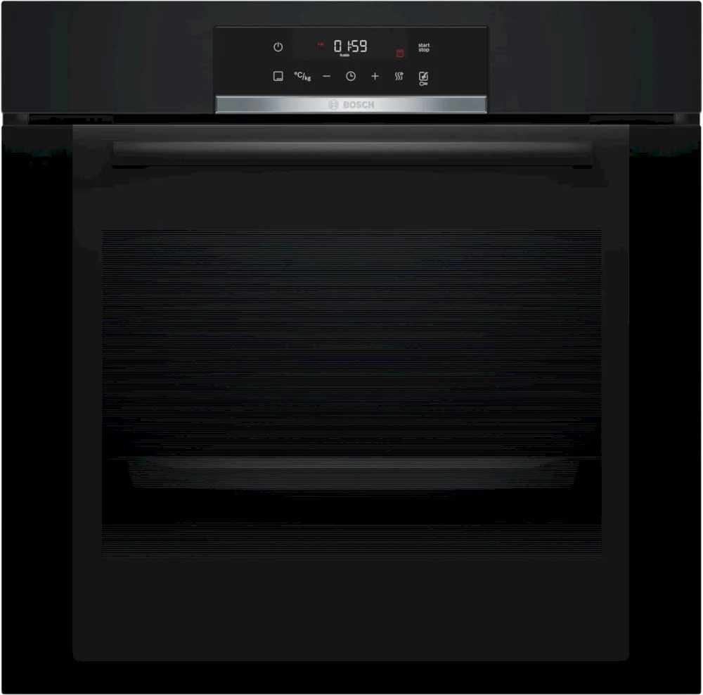 Духовой шкаф Bosch HBA372EB0 (Serie4 / 71 л / до 275 °C / Чёрное стекло / Гриль / Телескоп. напр. (x1) / Пиролиз / TouchControl / A)-0